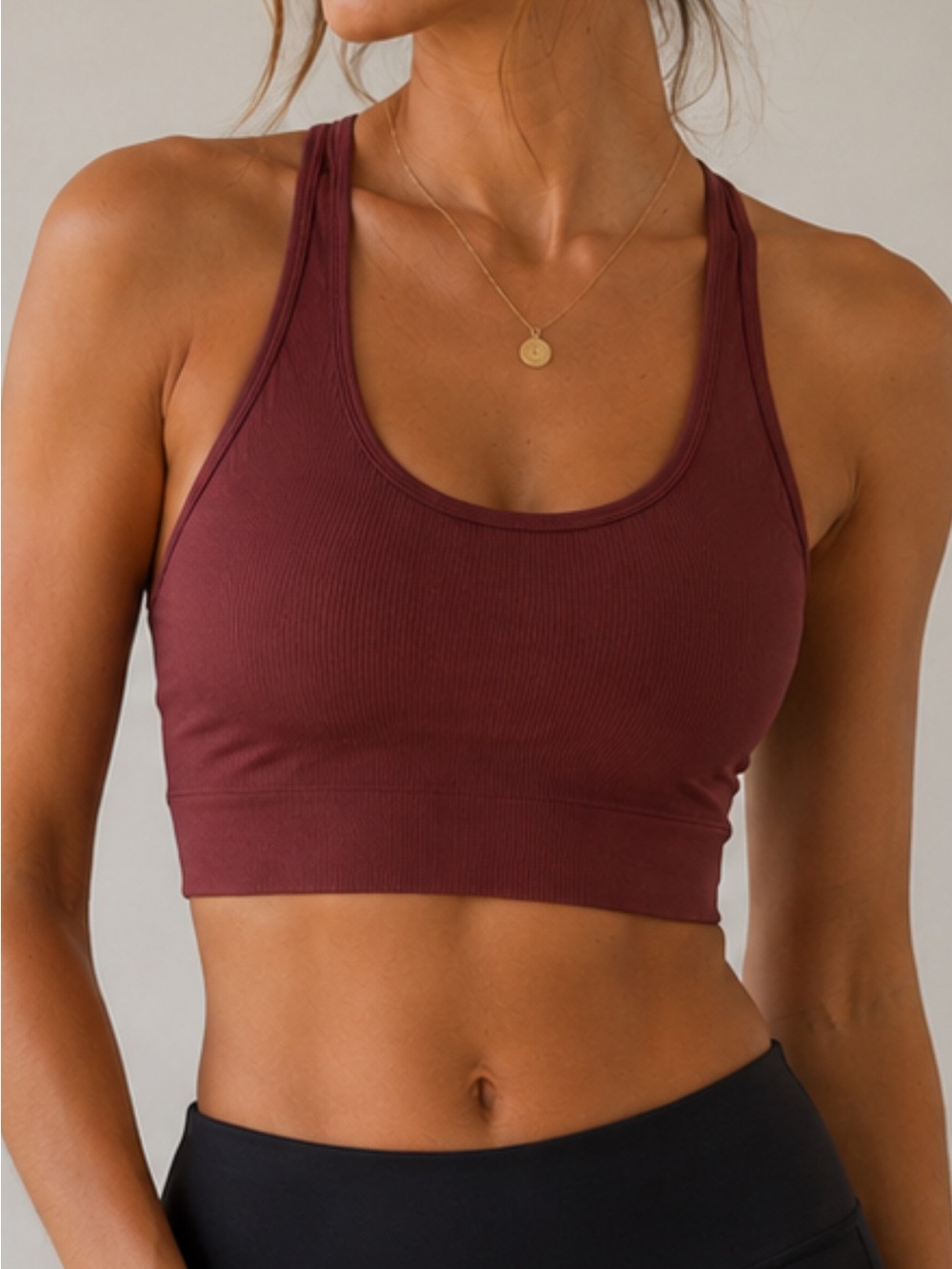 Athleta Racerback Bralette - Burgundy size S